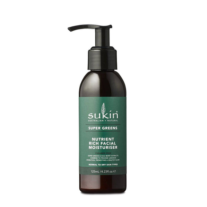 Sukin Super Greens Nutrient Rich Facial Moisturiser 125ml