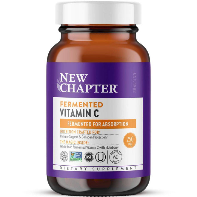 New Chapter Fermented Vitamin C 250mg 60 Tablets