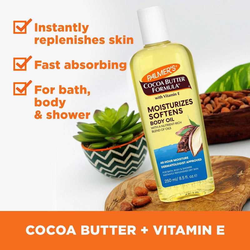 Palmers Cocoa Butter Formula With Vitamin E Moisturizes Softens Body Oil 250ml