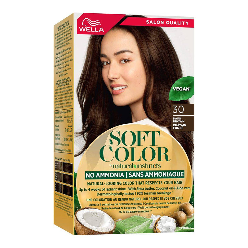 Wella Soft Color Natural Instincts Hair Color 30 Dark Brown