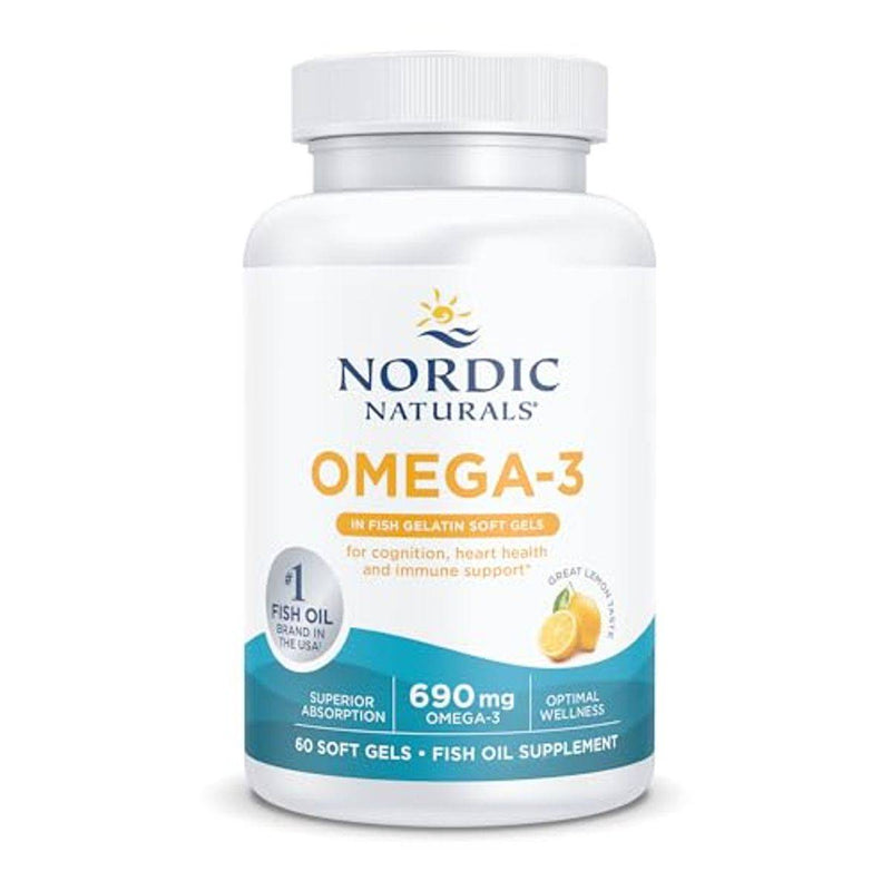 Nordic Naturals Omega 3 Fish Gelatin 60 Capsules