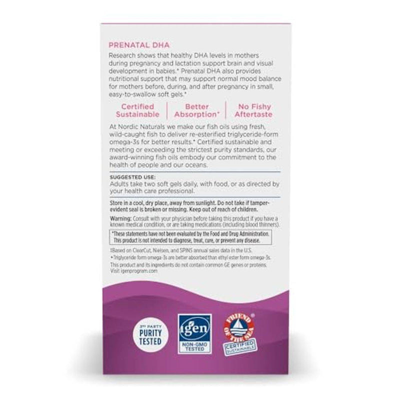Nordic Naturals Prenatal DHA 90 Capsules