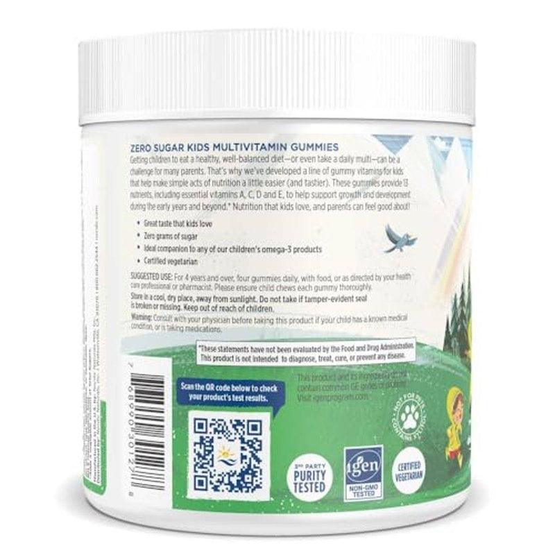 Nordic Naturals Zero Sugar Kids Multigummies Orange 120 Gummies