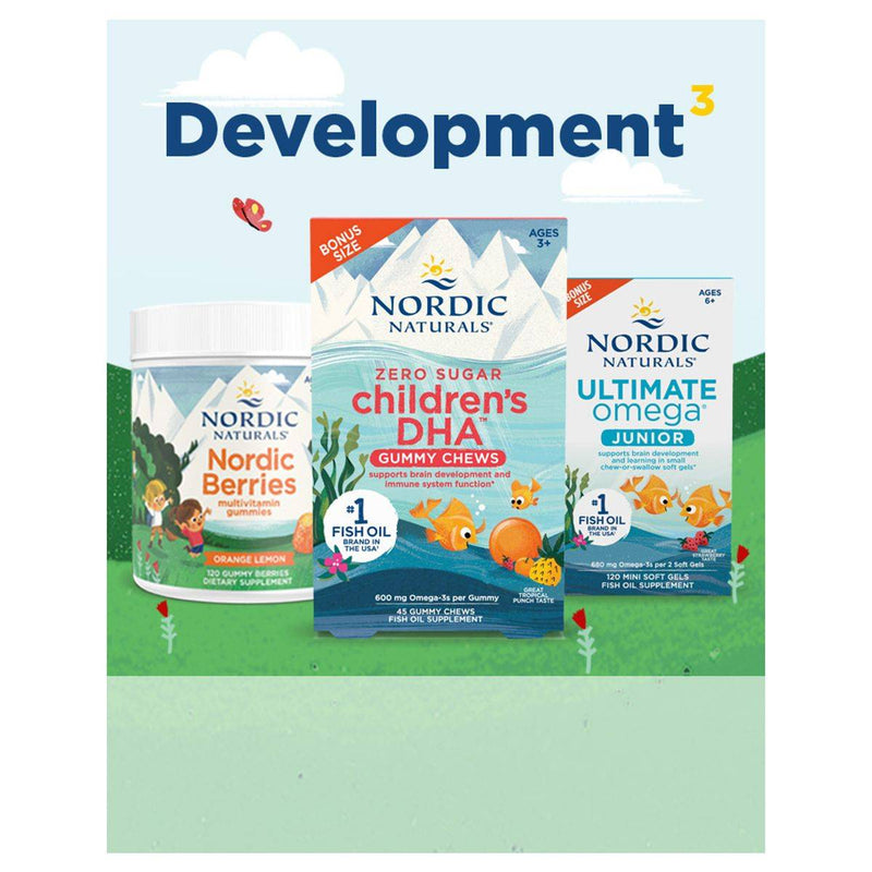 Nordic Naturals Zero Sugar Kids Multigummies Orange 120 Gummies