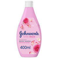 Johnsons Vita Rich Body Wash Soothing Rosewater 400ml