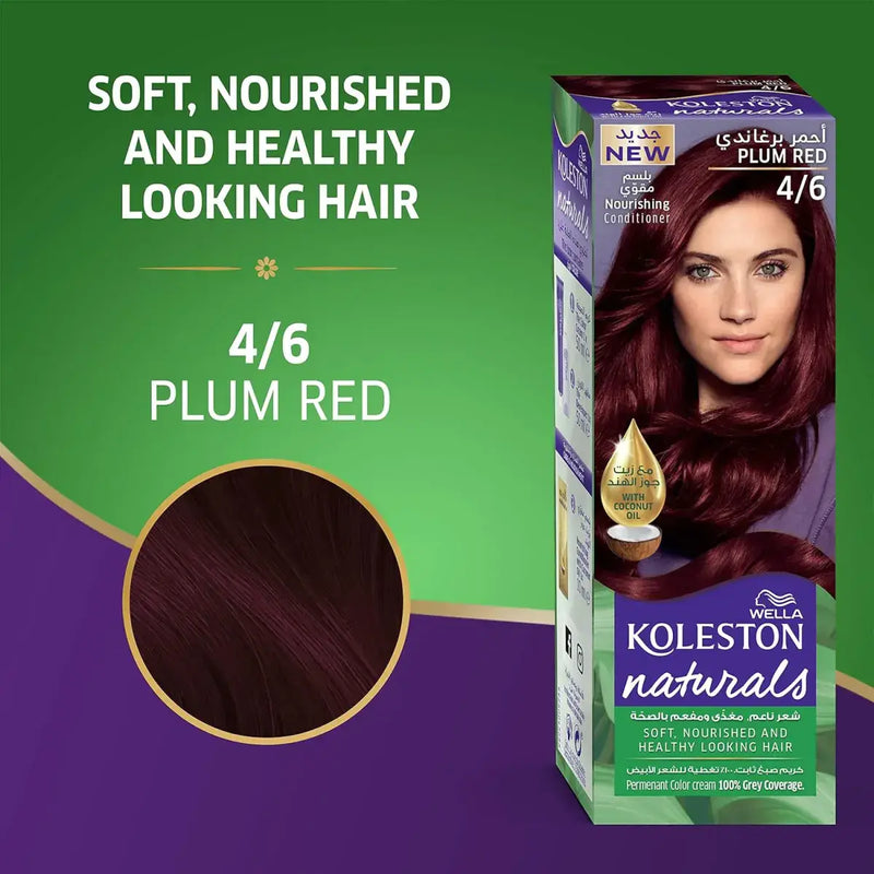 Wella Koleston Naturals Hair Color 4/6 Plum Red