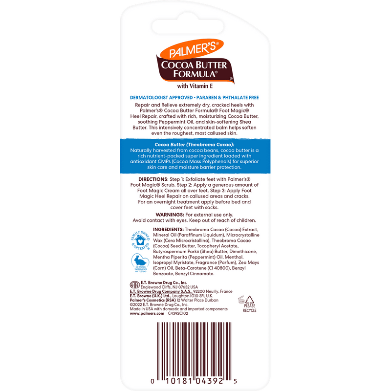 Palmers Cocoa Butter Formula With Vitamin E Heel Repair Cream 25g