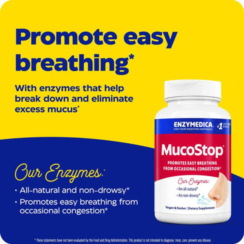 Enzymedica Mucostop 48 Capsules