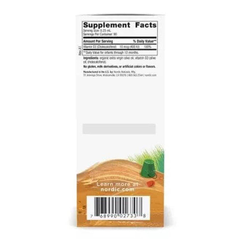 Nordic Naturals Babys Vitamin D3 Liquid 22.5ml