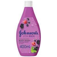 Johnsons Vita Rich Body Wash Replenishing Raspberry 400ml