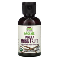 Now Sweetener Monk Fruit Organic Vanilla Liquid 53ml