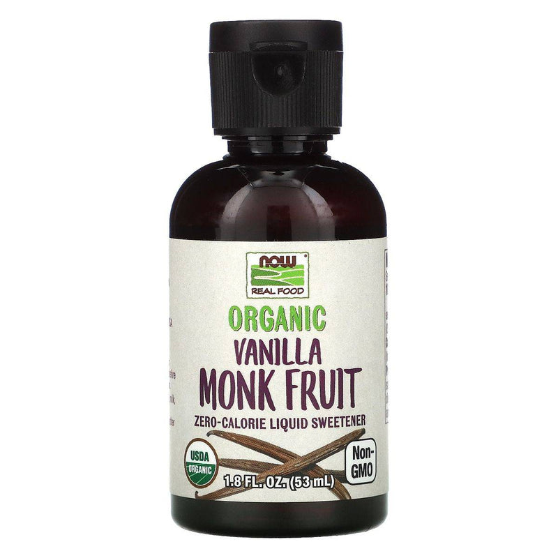 Now Sweetener Monk Fruit Organic Vanilla Liquid 53ml
