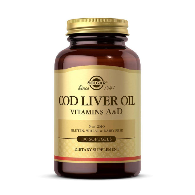 Solgar Norwegian Cod Liver Oil 100 Softgels
