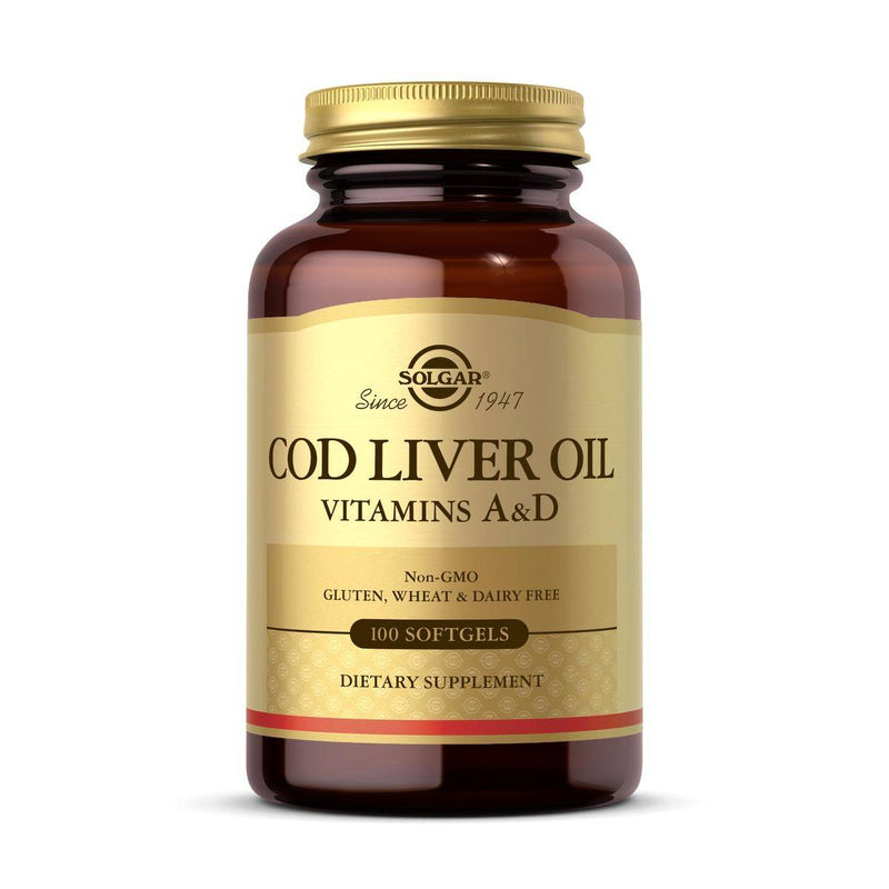 Solgar Norwegian Cod Liver Oil 100 Softgels