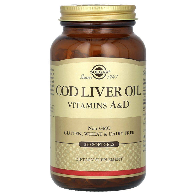 Solgar Norwegian Cod Liver Oil 250 Softgels