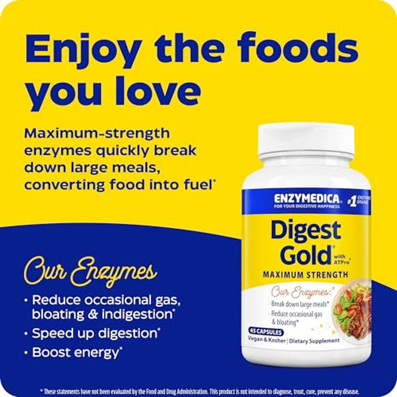 Enzymedica Digest Gold Atpro 45 Capsules