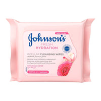 Johnsons Fresh Hydration Face Micellar Wipes 25 Pieces
