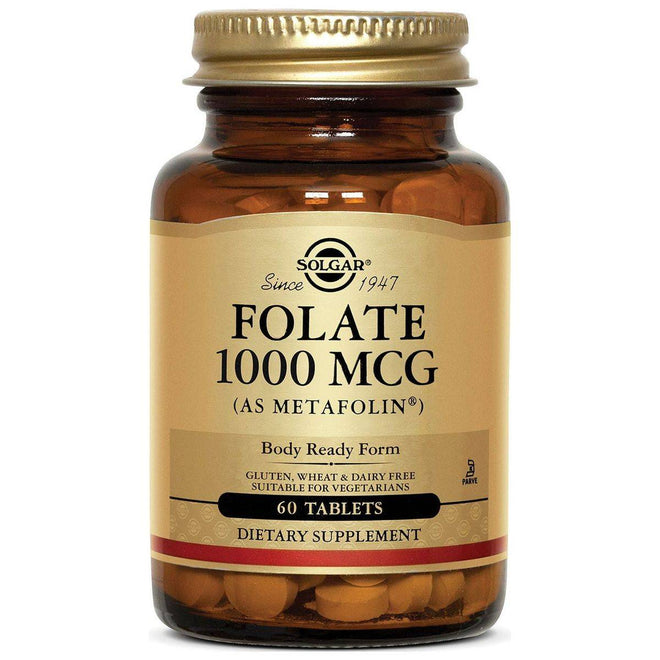 Solgar Folate 1000mcg as Metafolin 60 Tablets