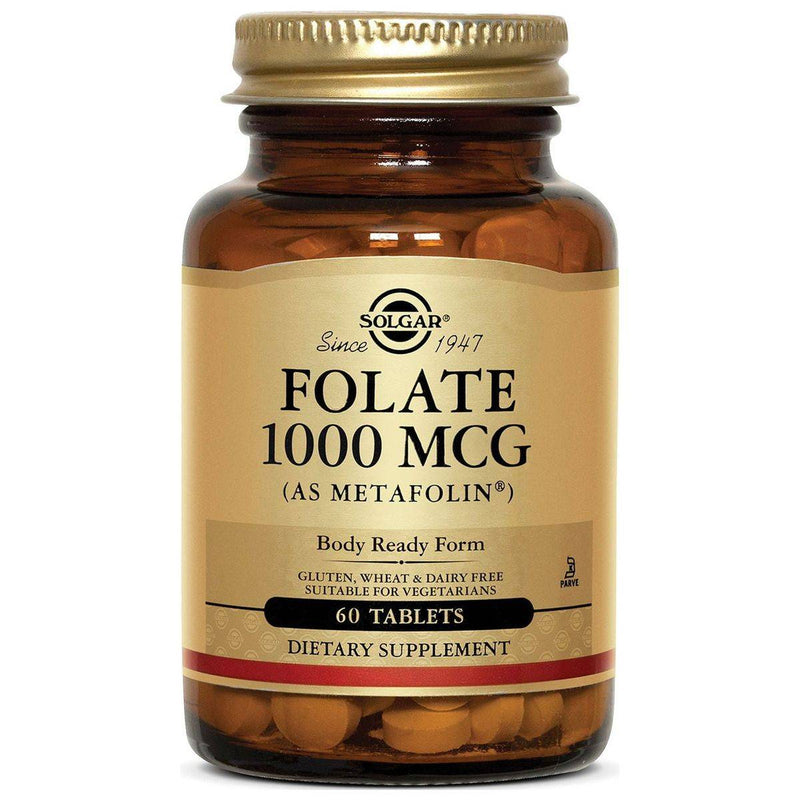 Solgar Folate 1000mcg as Metafolin 60 Tablets