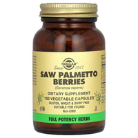 Solgar Full Potency Saw Palmetto Berries 100 VegeCapsules