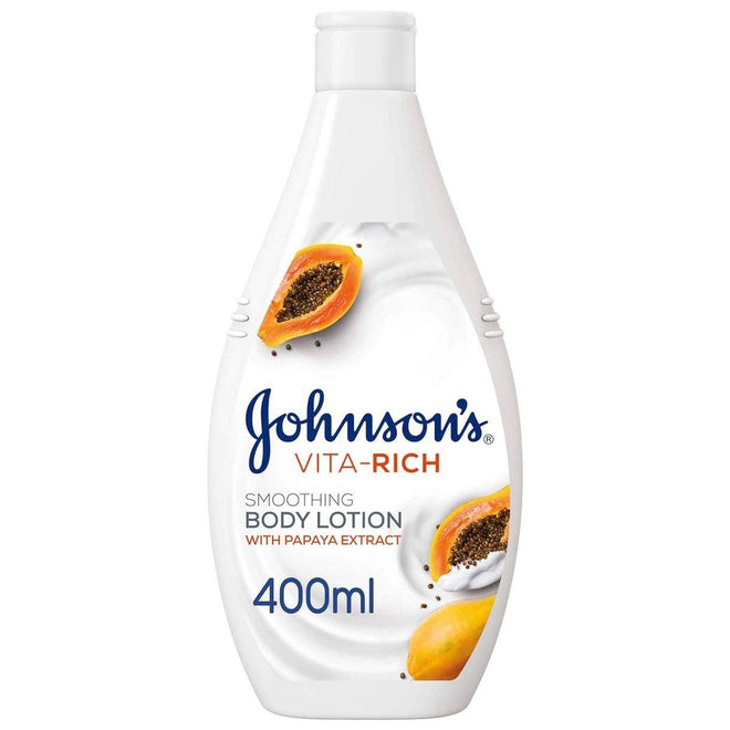 Johnsons Vita Rich Body Lotion Smoothing Papaya 400ml