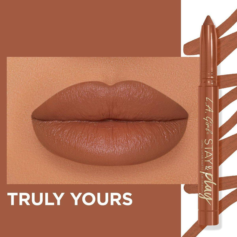 LA Girl Stay & Play Matte Lip Crayon Truly Yours