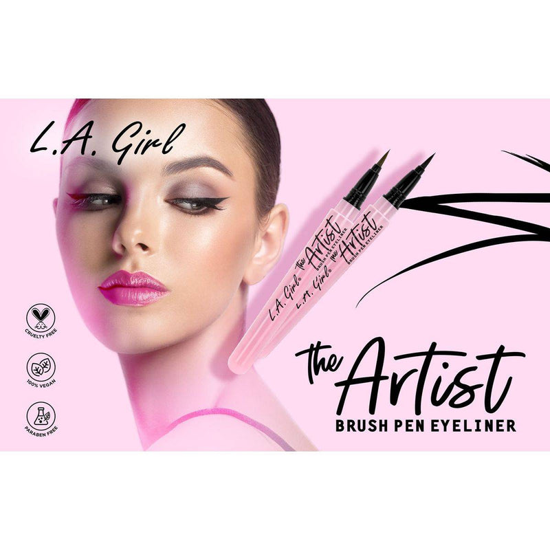 LA Girl The Artist Brush Pen Eyeliner Chocolate Brown