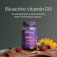 New Chapter Strength Support Vitamin D3+ 60 Gummies