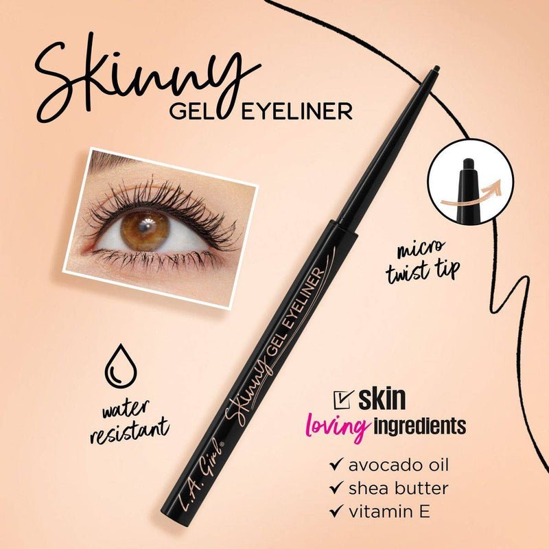 LA Girl Skinny Gel Eyeliner Silky Black