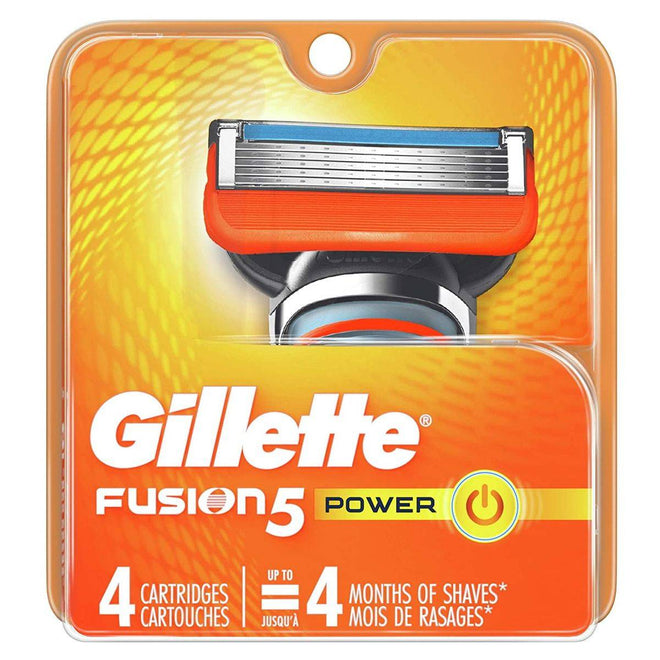 Gillette Blades Fusion5 Power 4 Refills