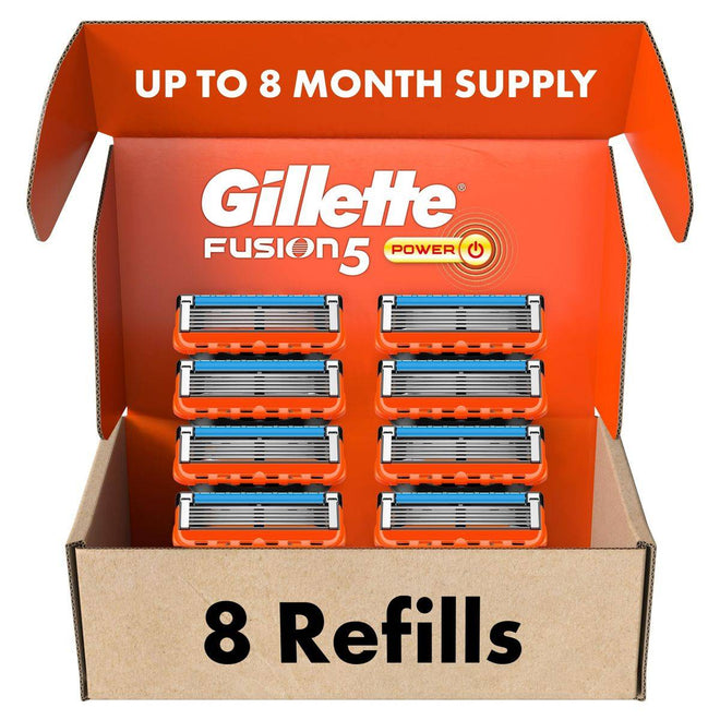 Gillette Blades Fusion5 Power 8 Refills