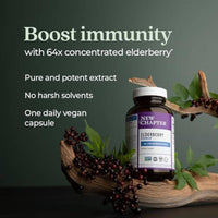 New Chapter Elderberry Force 64x Concentrated Extract 30 Capsules