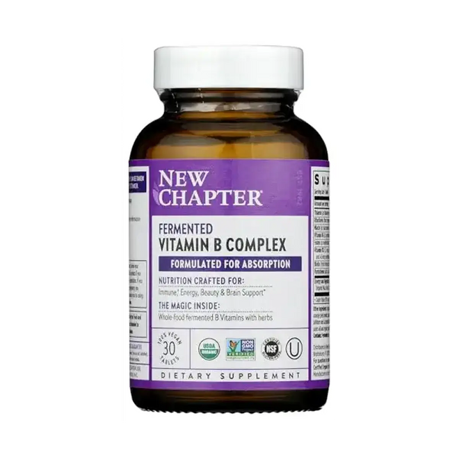 New Chapter Fermented Vitamin B Complex 30 Tablets