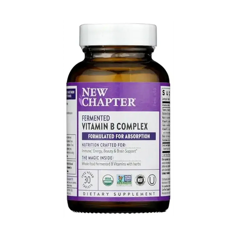 New Chapter Fermented Vitamin B Complex 30 Tablets