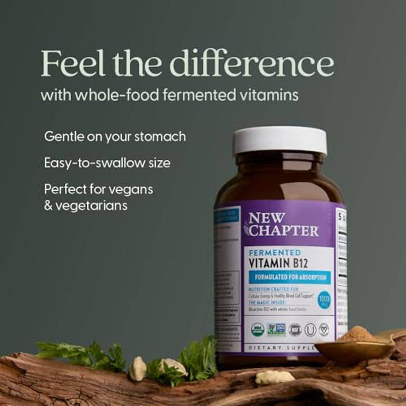 New Chapter Fermented Vitamin B12 1000mg 30 Tablets