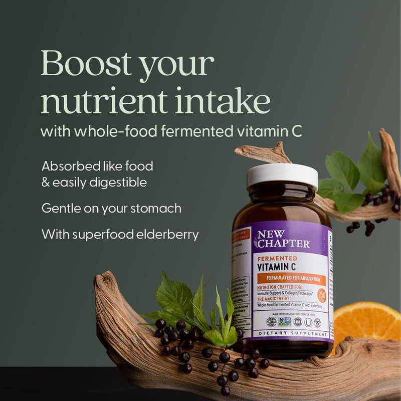 New Chapter Fermented Vitamin C 250mg 30 Tablets