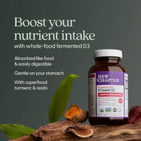 New Chapter Fermented Vitamin D3 2000IU 60 Tablets