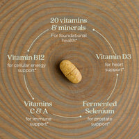 New Chapter One Daily Every Mans Multivitamin 40+ 72 Tablets
