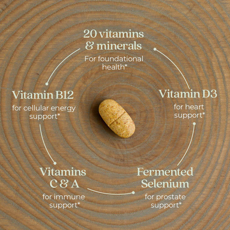 New Chapter One Daily Every Mans Multivitamin 40+ 72 Tablets