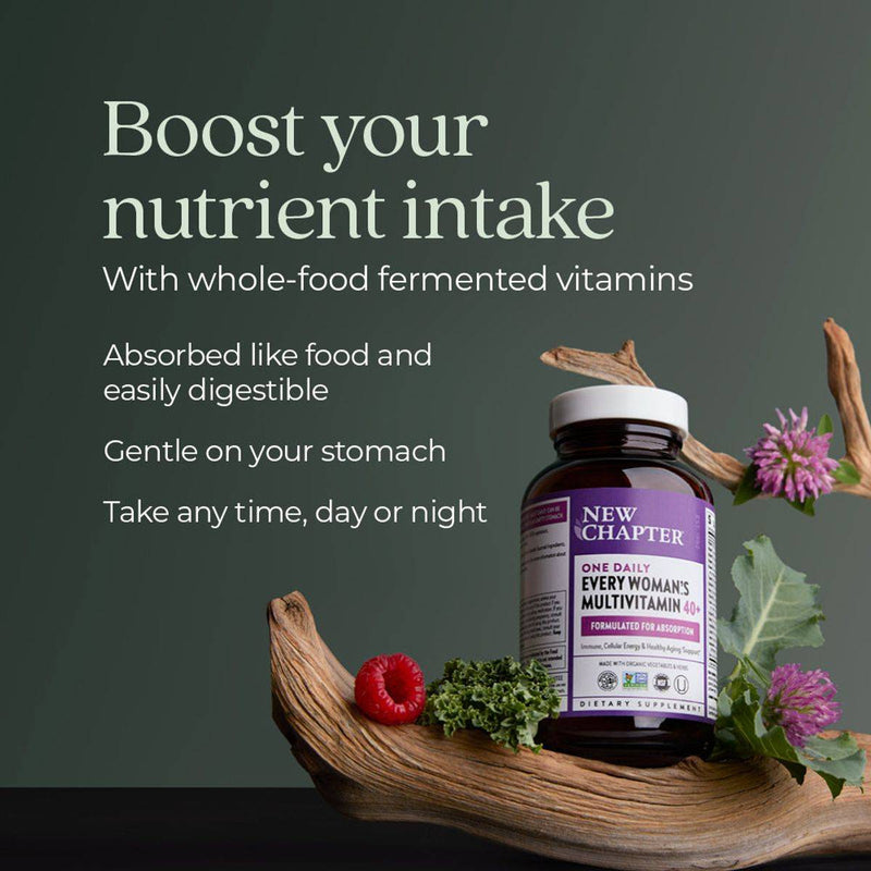 New Chapter One Daily Every Woman Multivitamin 40+ 72 Tablets