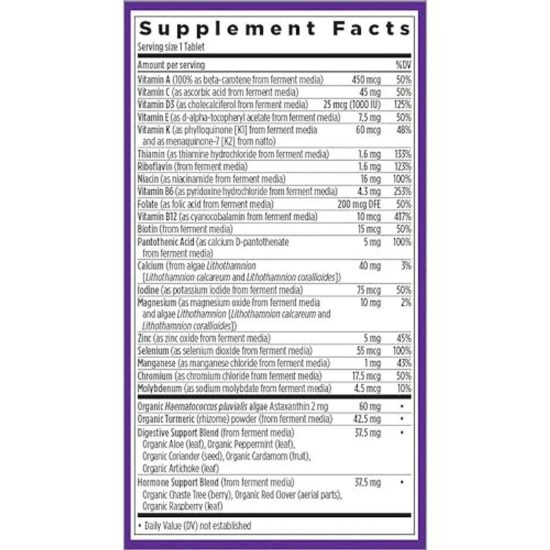 New Chapter One Daily Every Woman Multivitamin 55+ 72 Tablets