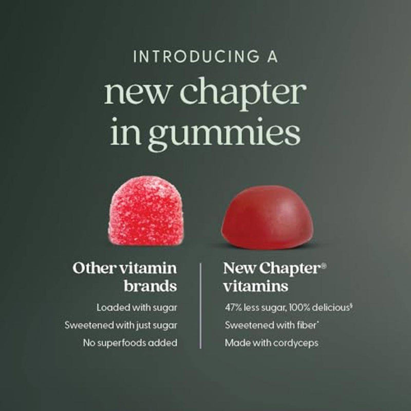 New Chapter Cellular Energy Vitamin B12+ with Organic Fiber 350mcg 60 Gummies