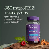 New Chapter Cellular Energy Vitamin B12+ with Organic Fiber 350mcg 60 Gummies