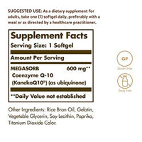 Solgar CoQ10 600mg 30 Softgels