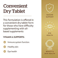 Solgar Dry Vitamin  5000IU 100 Tablets