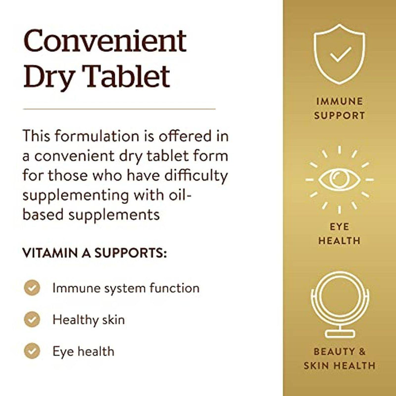 Solgar Dry Vitamin  5000IU 100 Tablets