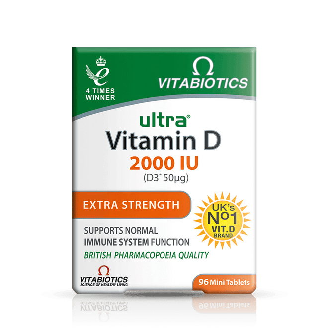 Vitabiotics Ultra Vitamin D3 2000IU 96 Tablets