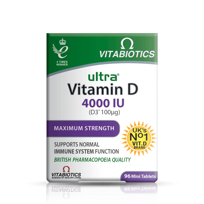 Vitabiotics Ultra Vitamin D3 4000IU 96 Tablets