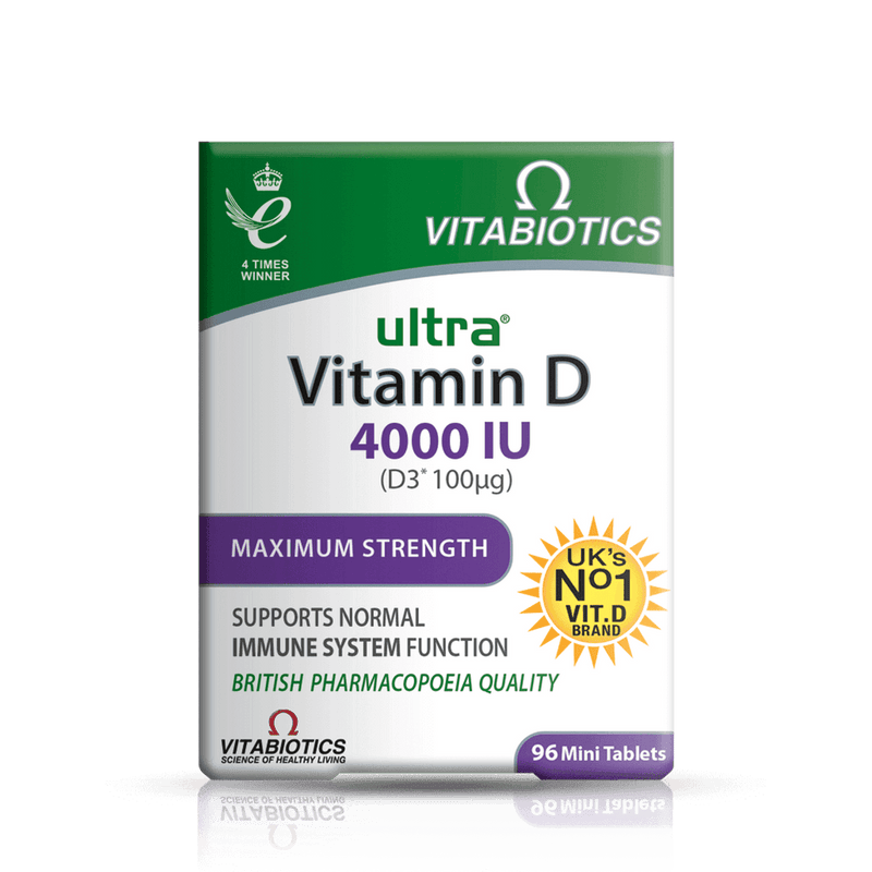 Vitabiotics Ultra Vitamin D3 4000IU 96 Tablets