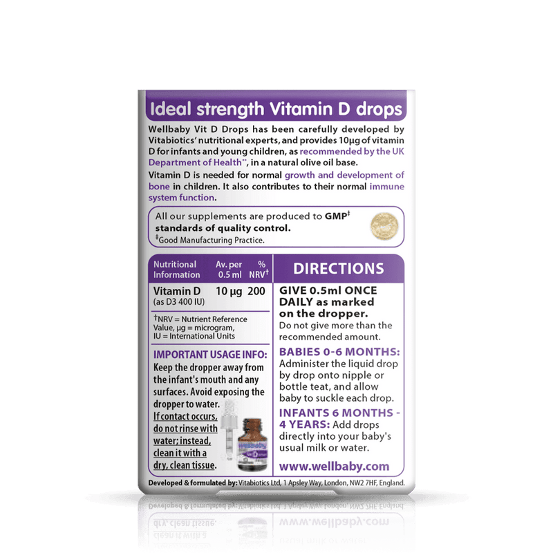 Vitabiotics Wellbaby Vitamin D Drops 30ml